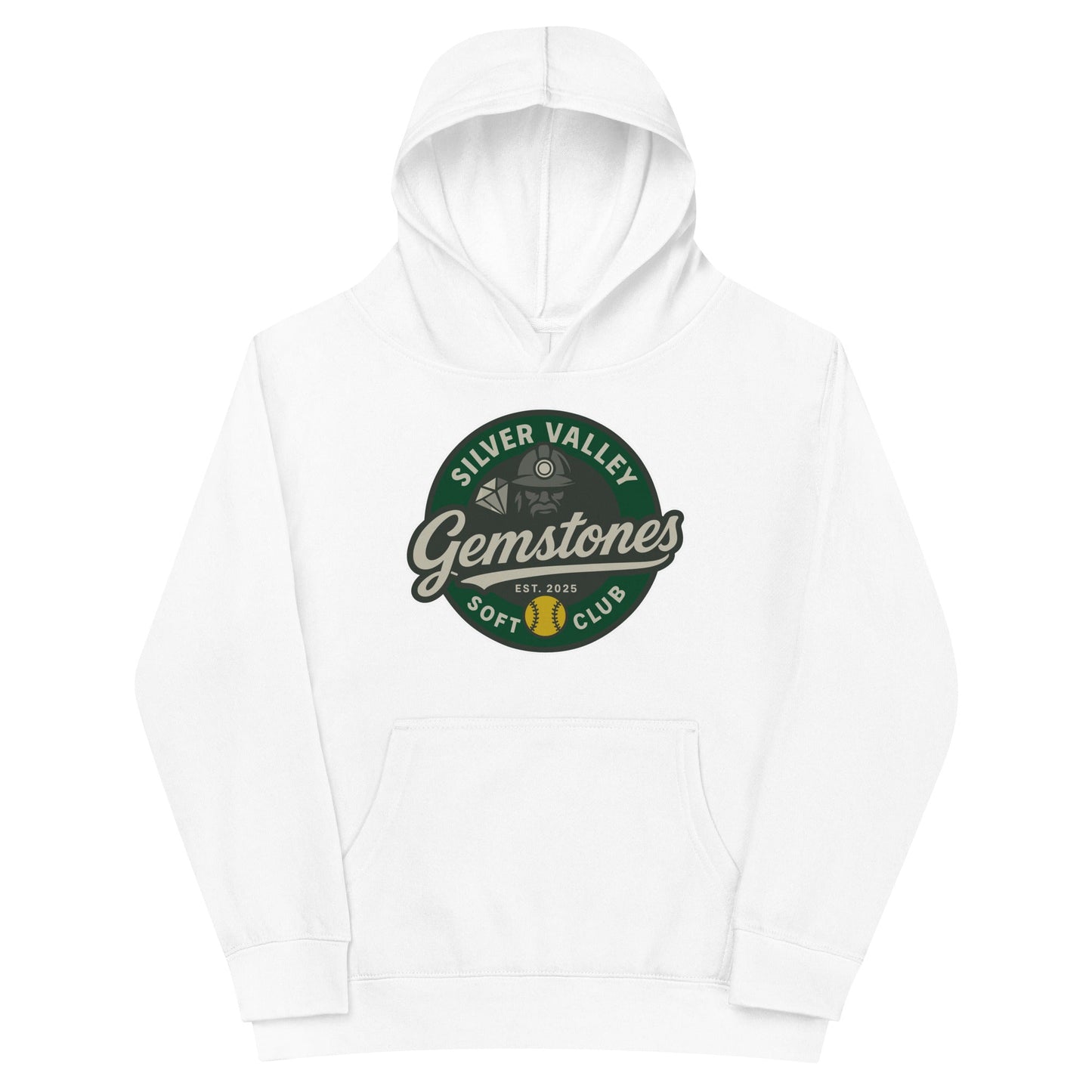 Performance | Youth Hoodie | Silver Valley Gemstones | Badge Logo