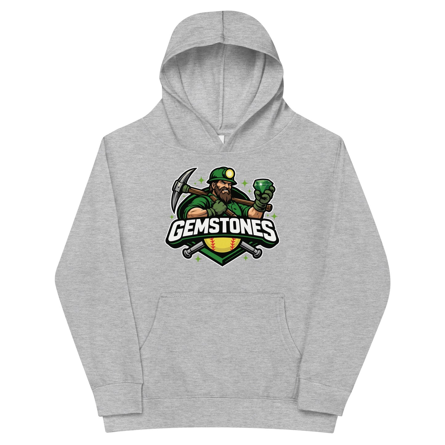 Performance | Youth Hoodie | Silver Valley Gemstones | Emerald Valley Logo