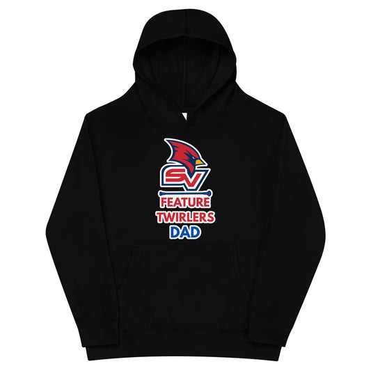 Performance | Youth Hoodie | SVSU Feature twirlers | Dad Logo