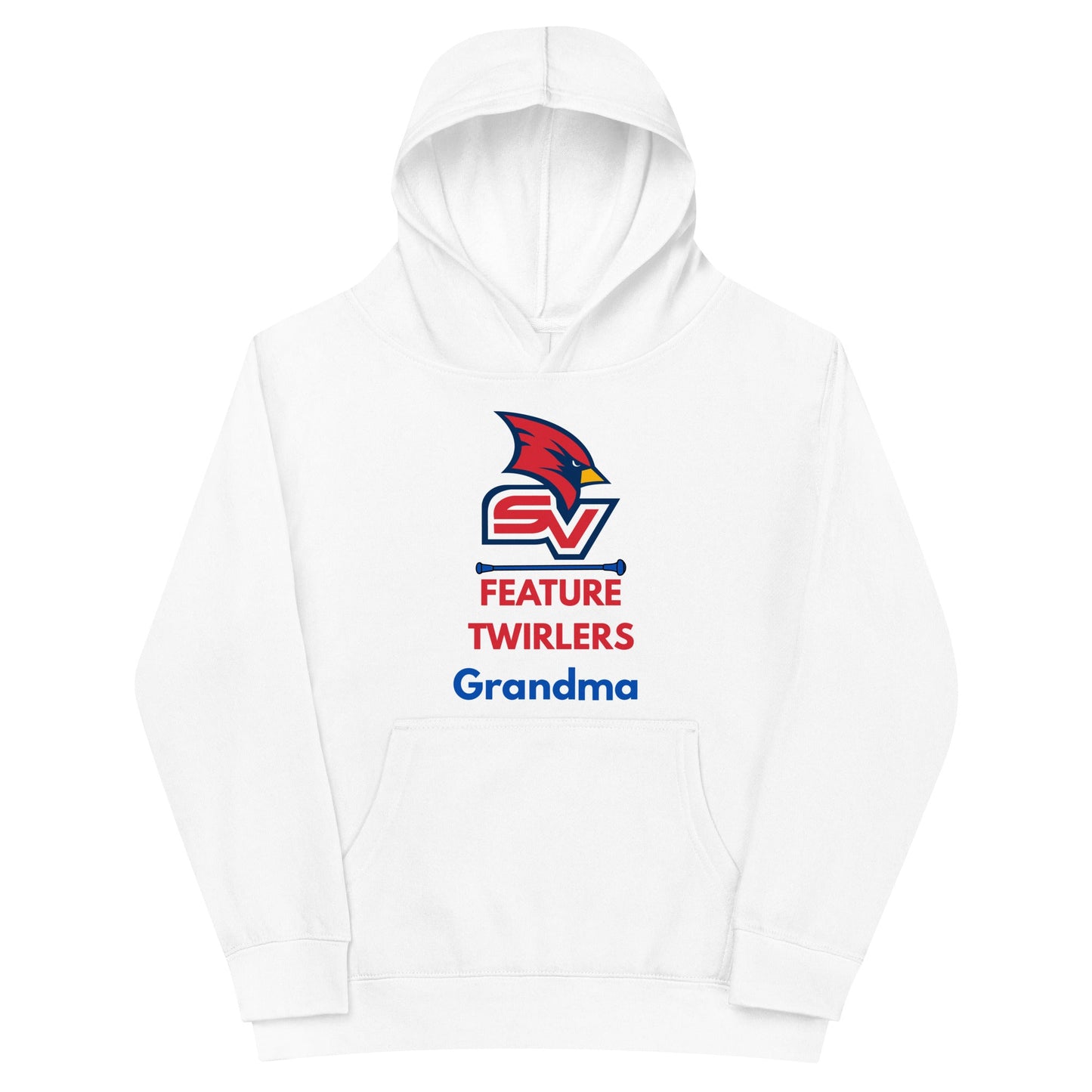 Performance | Youth Hoodie | SVSU Feature twirlers | Grandma Logo