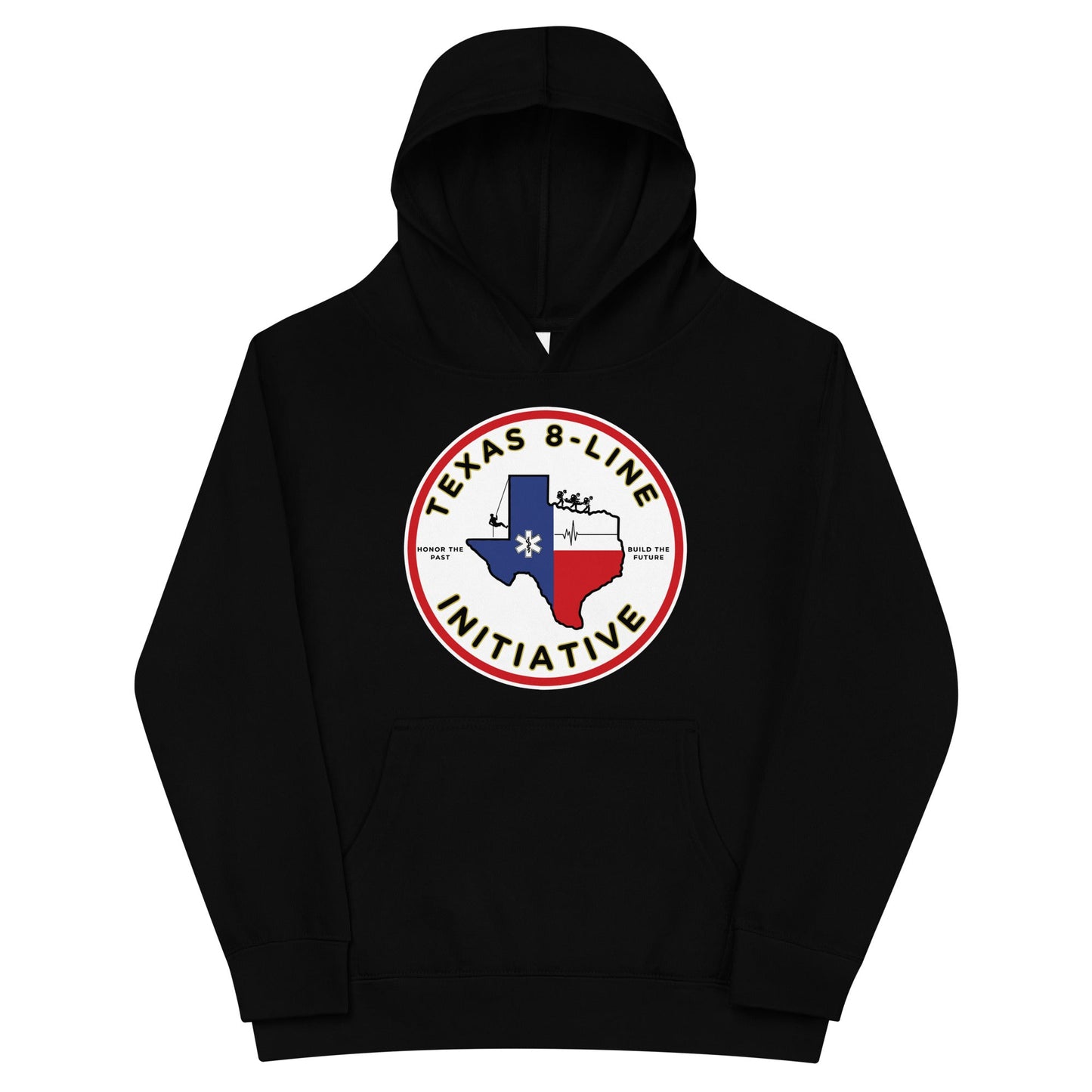 Performance | Youth Hoodie | Texas 8 - Line Initiative | Badge Logo