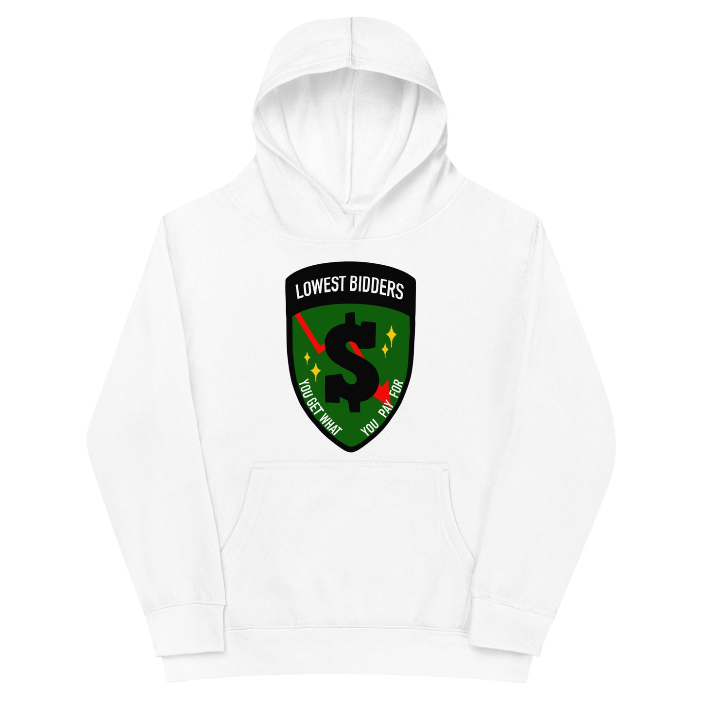 Performance | Youth Hoodie | The Lowest Bidders | Emblem Logo