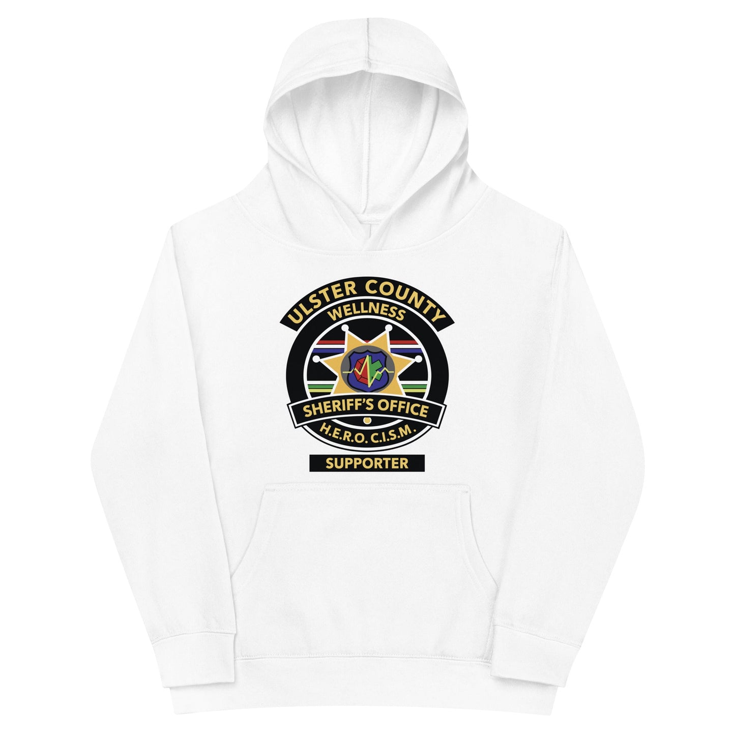 Performance | Youth Hoodie | Ulster County Sheriff's Office Wellness Division | Badge Logo