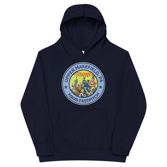 Performance | Youth Hoodie | Upper Makefield Mavs Fastpitch | Crossing Badge Logo