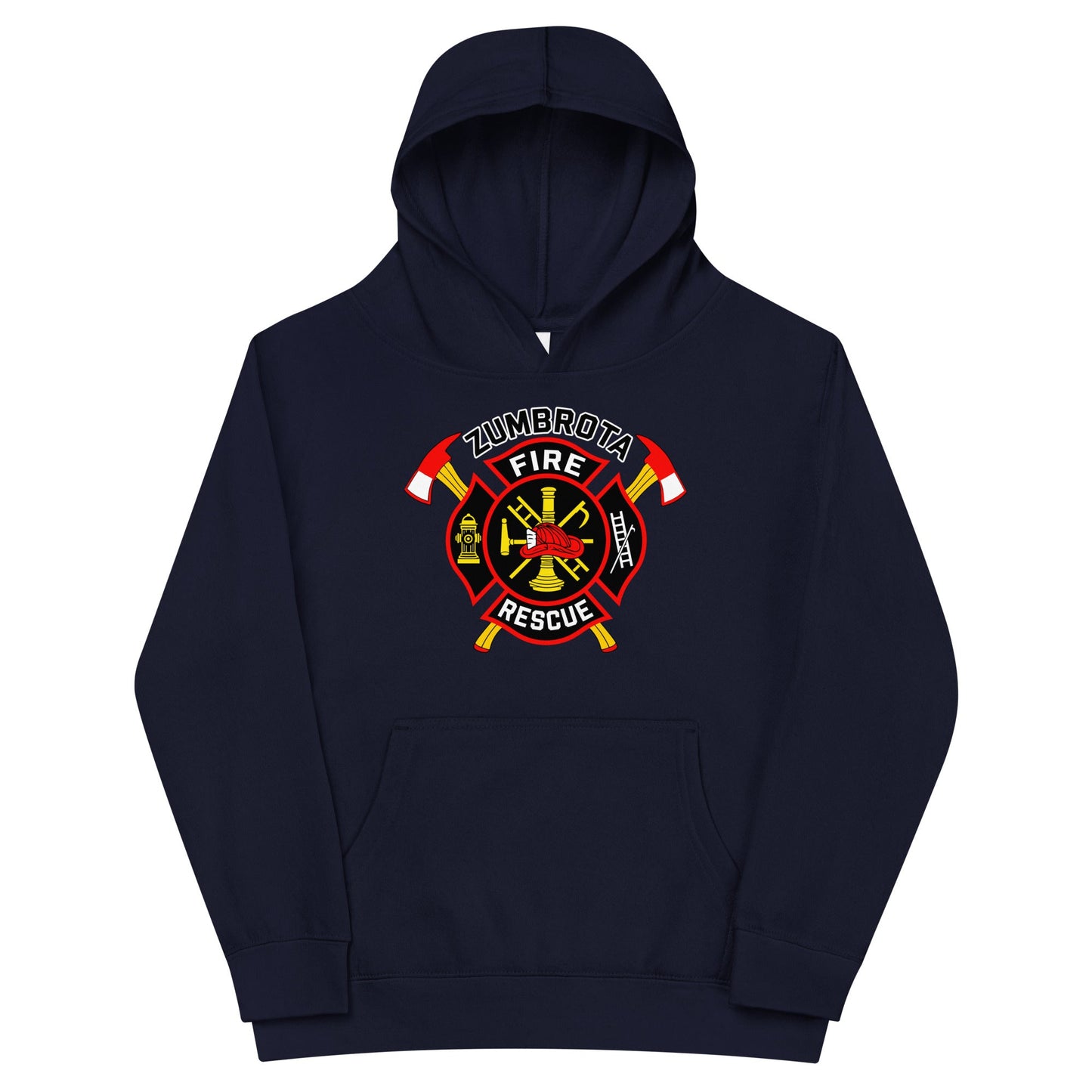 Performance | Youth Hoodie | Zumbrota Fire Department | Vanguard Logo