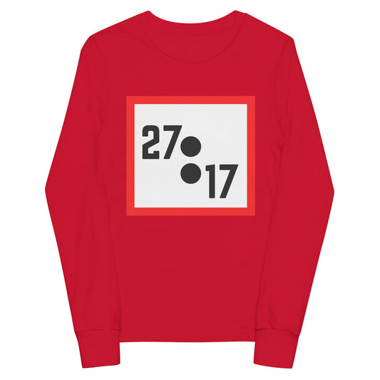Performance | Youth Long Sleeve T-Shirt | 27:17 | Crest Logo