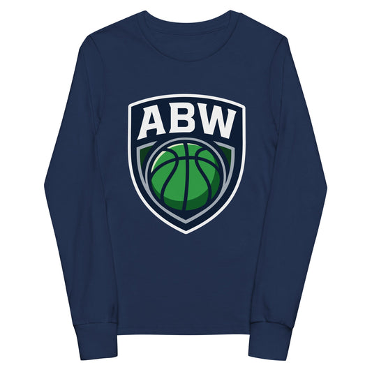 Performance | Youth Long Sleeve T-Shirt | A Better Way Basketball Program | Shield Logo
