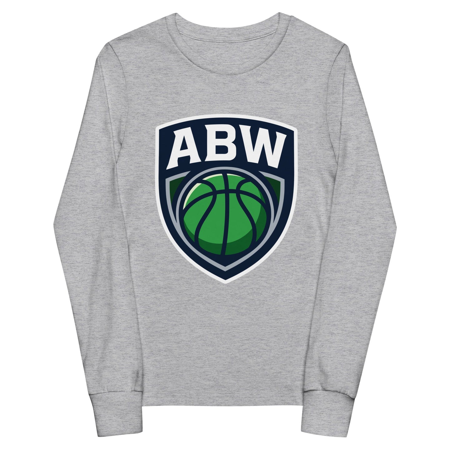 Performance | Youth Long Sleeve T-Shirt | A Better Way Basketball Program | Shield Logo