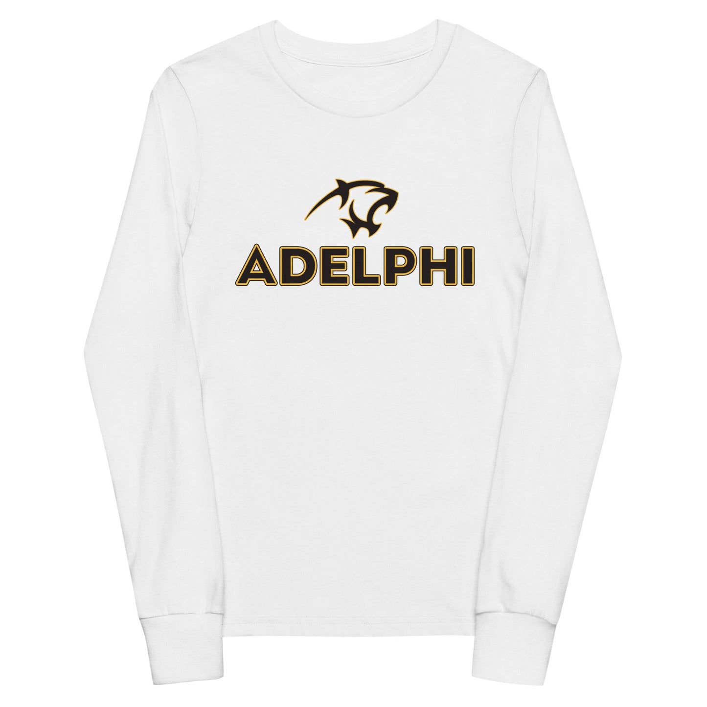 Performance | Youth Long Sleeve T-Shirt | Adelphi Womens Soccer | Apex Panther Logo