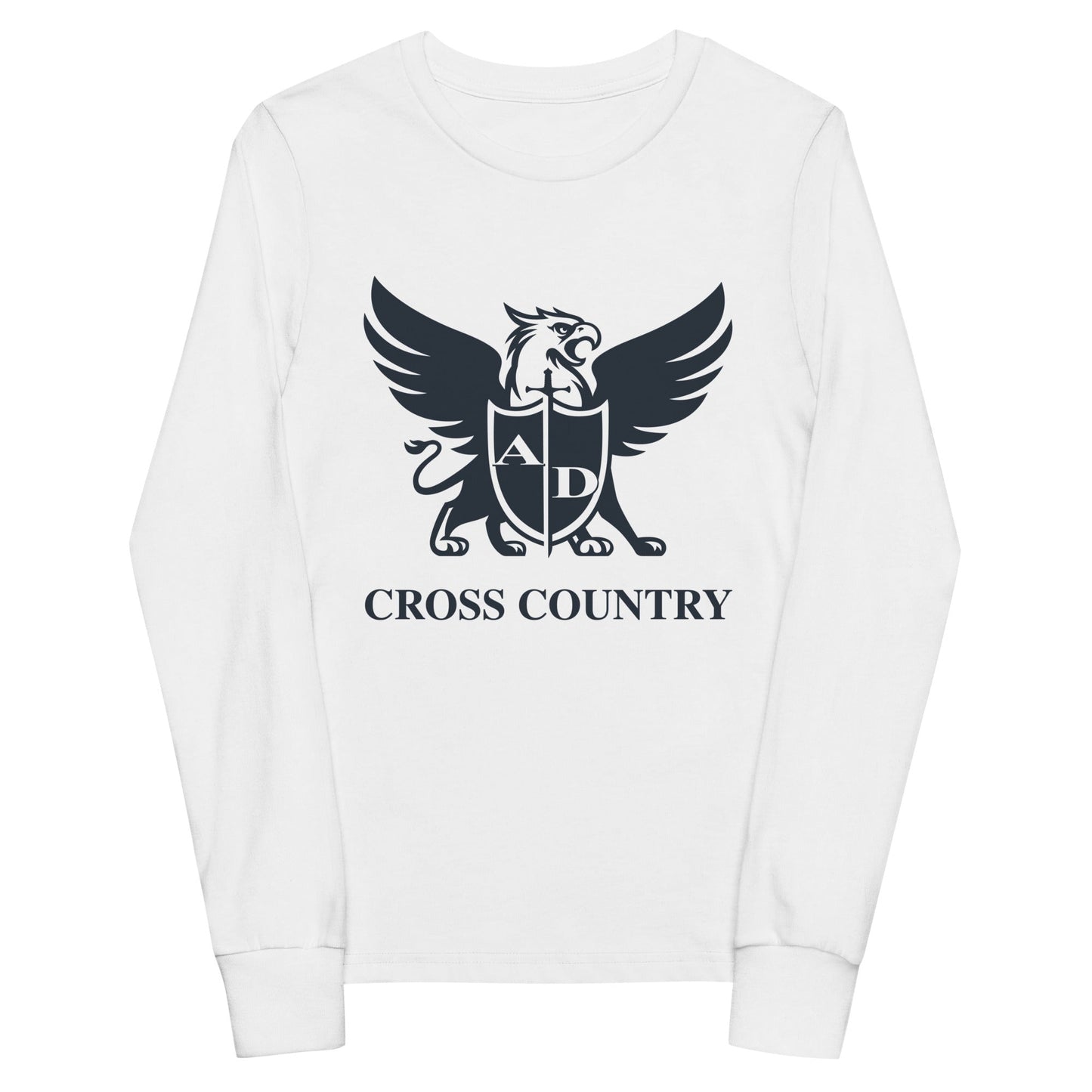 Performance | Youth Long Sleeve T-Shirt | Arma Dei Academy Cross Country | Griffin Logo