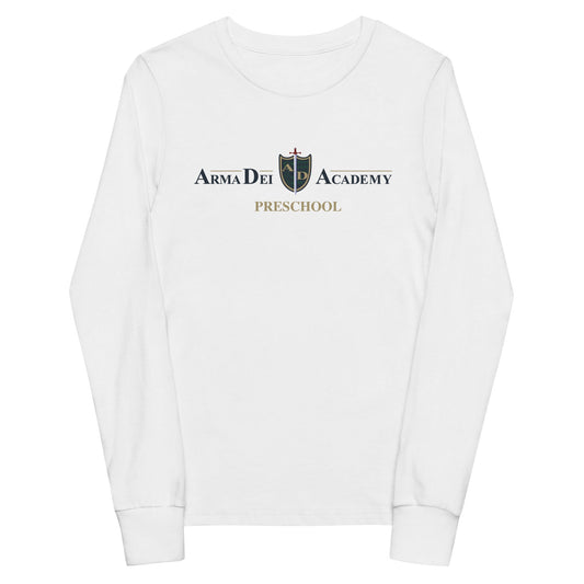 Performance | Youth Long Sleeve T-Shirt | Arma Dei Academy Preschool | Alt Logo