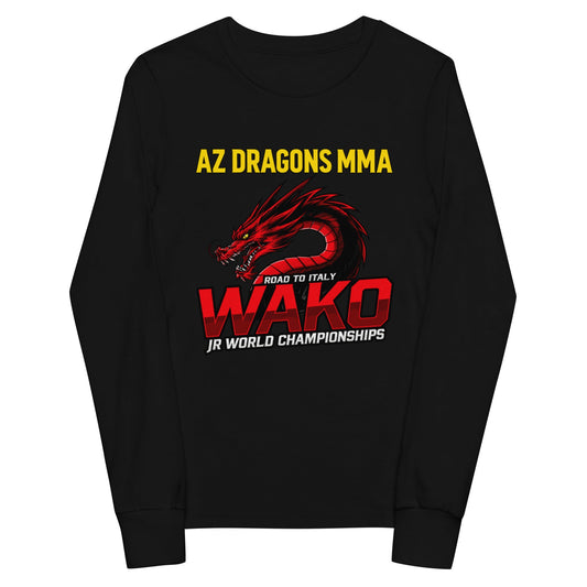 Performance | Youth Long Sleeve T-Shirt | AZ DRAGONS MMA | Vanguard Logo