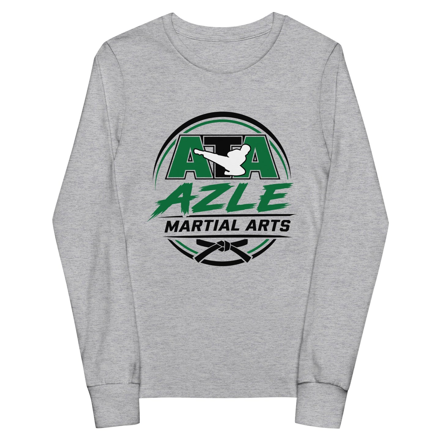 Performance | Youth Long Sleeve T-Shirt | Azle Martial Arts | Vanguard Emblem Logo