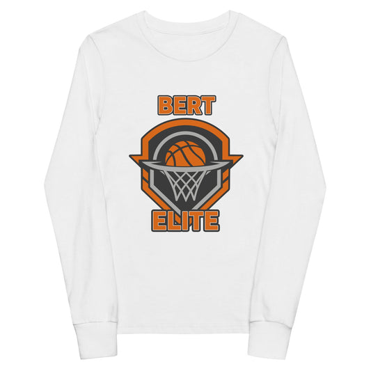 Performance | Youth Long Sleeve T-Shirt | Bert Elite AAU | Hoop Badge Logo