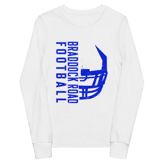 Performance | Youth Long Sleeve T-Shirt | Braddock Road Football | Sideline Vertical Logo