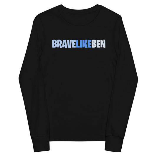 Performance | Youth Long Sleeve T-Shirt | Brave Like Ben | Script Logo