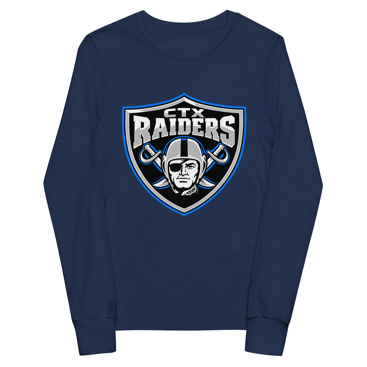 Performance | Youth Long Sleeve T-Shirt | Central Texas Raiders | Emblem Logo