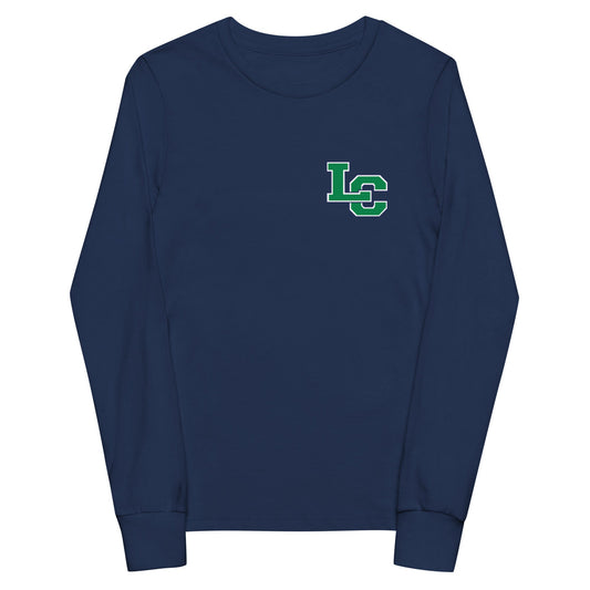 Performance | Youth Long Sleeve T-Shirt | Cheer | LC Lettermark Logo