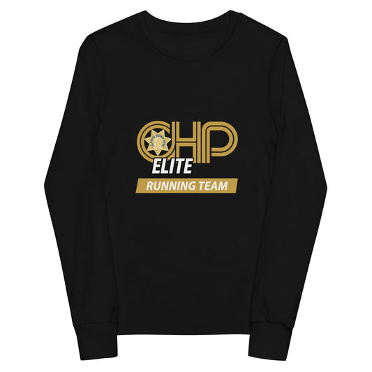 Performance | Youth Long Sleeve T-Shirt | CHP Elite Running Team | Runner Crest Logo
