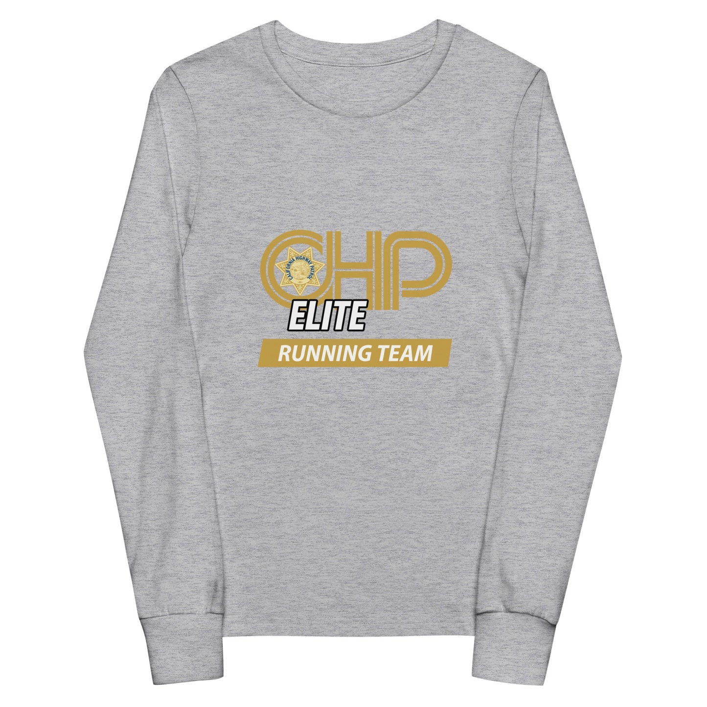 Performance | Youth Long Sleeve T-Shirt | CHP Elite Running Team | Runner Crest Logo
