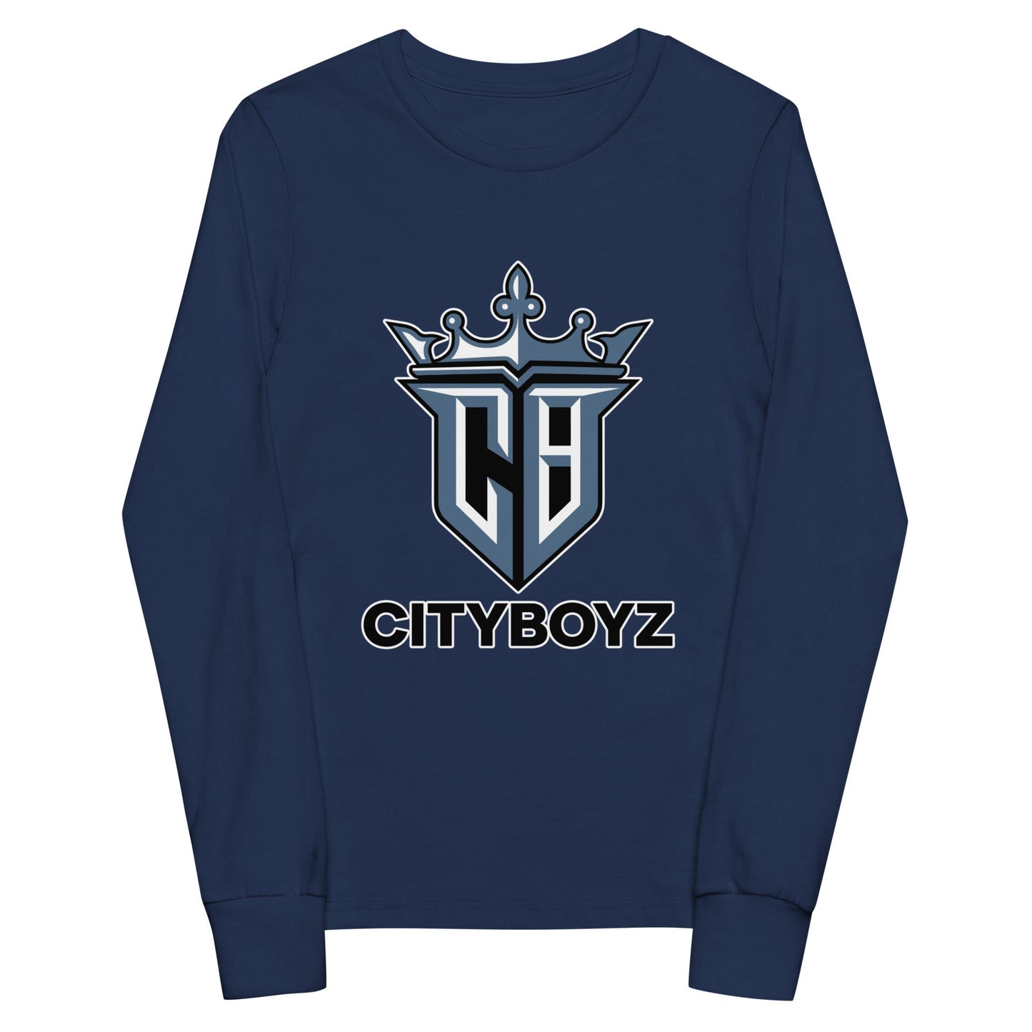 Performance | Youth Long Sleeve T-Shirt | City Boyz Elite | Crown Valor Logo