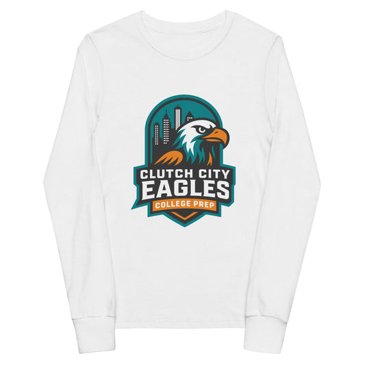 Performance | Youth Long Sleeve T-Shirt | Clutch City College Prep | Shield Logo