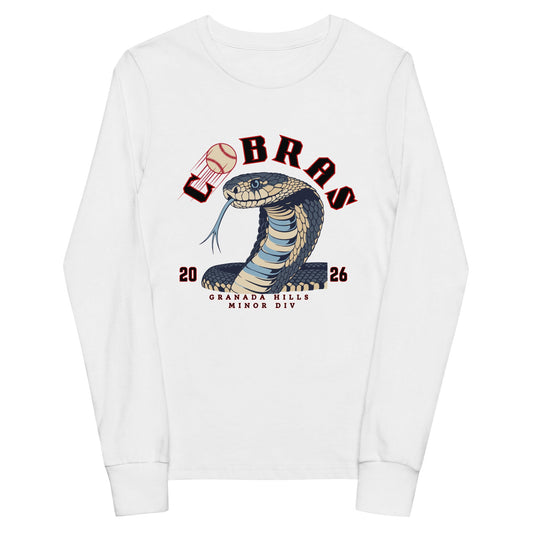 Performance | Youth Long Sleeve T-Shirt | Cobras '26 | Minor Div Logo