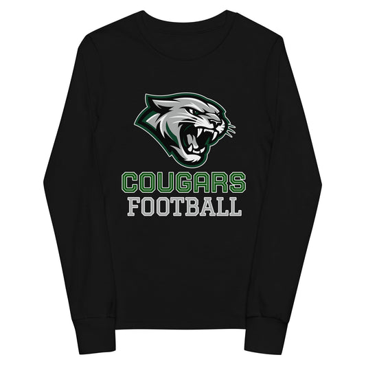 Performance | Youth Long Sleeve T-Shirt | Colts Neck Cougars | Youth Tackle Football (AYF) | Strike Mascot Logo