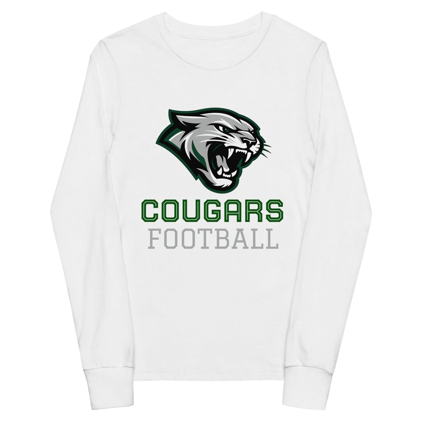 Performance | Youth Long Sleeve T-Shirt | Colts Neck Cougars | Youth Tackle Football (AYF) | Strike Mascot Logo