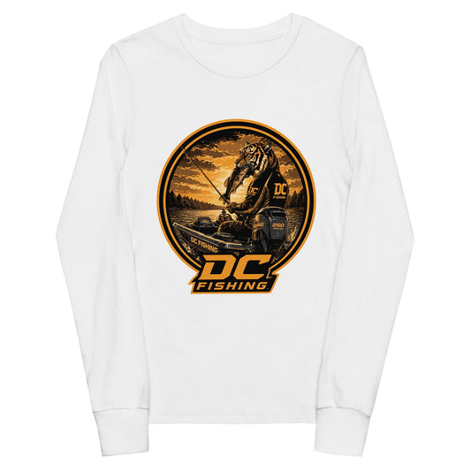 Performance | Youth Long Sleeve T-Shirt | DeKalb Fishing Team | Badge Logo