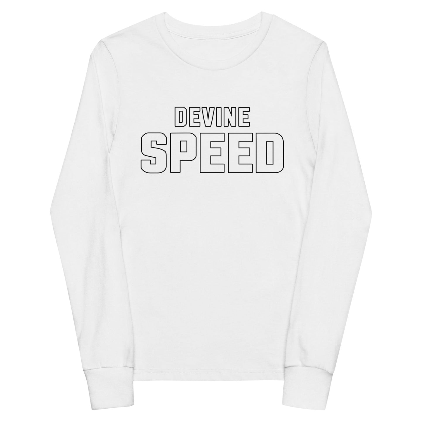 Performance | Youth Long Sleeve T-Shirt | Devine Speed | Script Logo