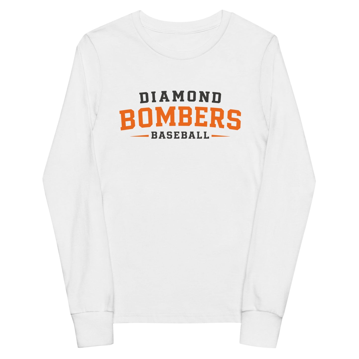 Performance | Youth Long Sleeve T-Shirt | Diamond Bombers | Modern Script Logo