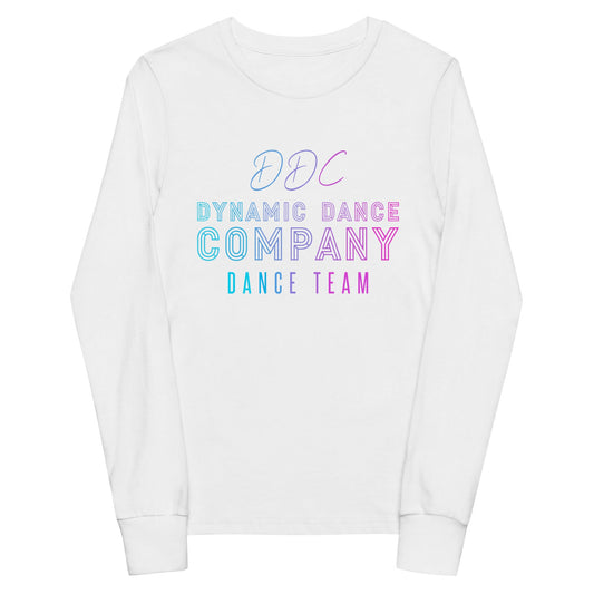 Performance | Youth Long Sleeve T-Shirt | Dynamic Dance Company | Damce Team Logo