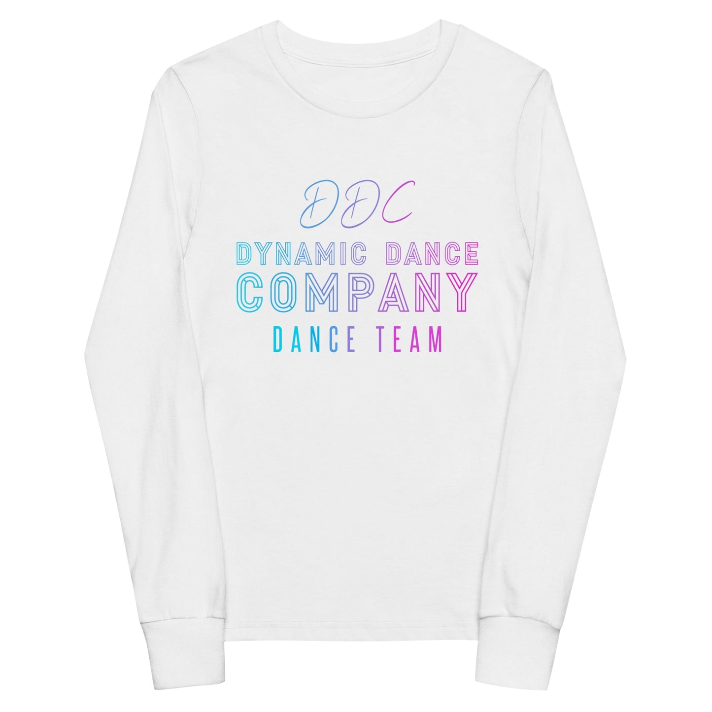 Performance | Youth Long Sleeve T-Shirt | Dynamic Dance Company | Damce Team Logo