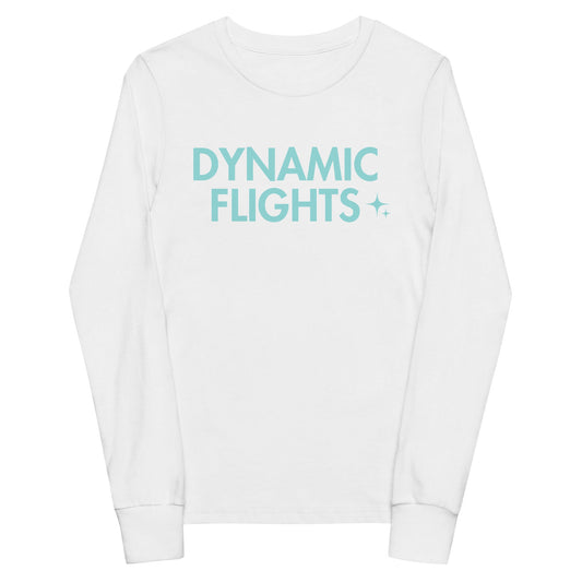 Performance | Youth Long Sleeve T-Shirt | Dynamic Flights Gymnastics | Alt Logo 2