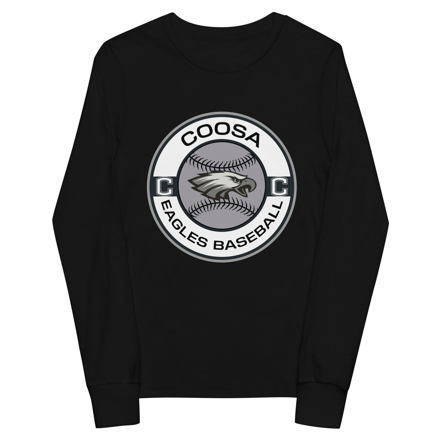 Performance | Youth Long Sleeve T-Shirt | Eagles Baseball | Badge Logo