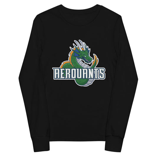 Performance | Youth Long Sleeve T-Shirt | Emerald High School Baseball | Dragon Logo