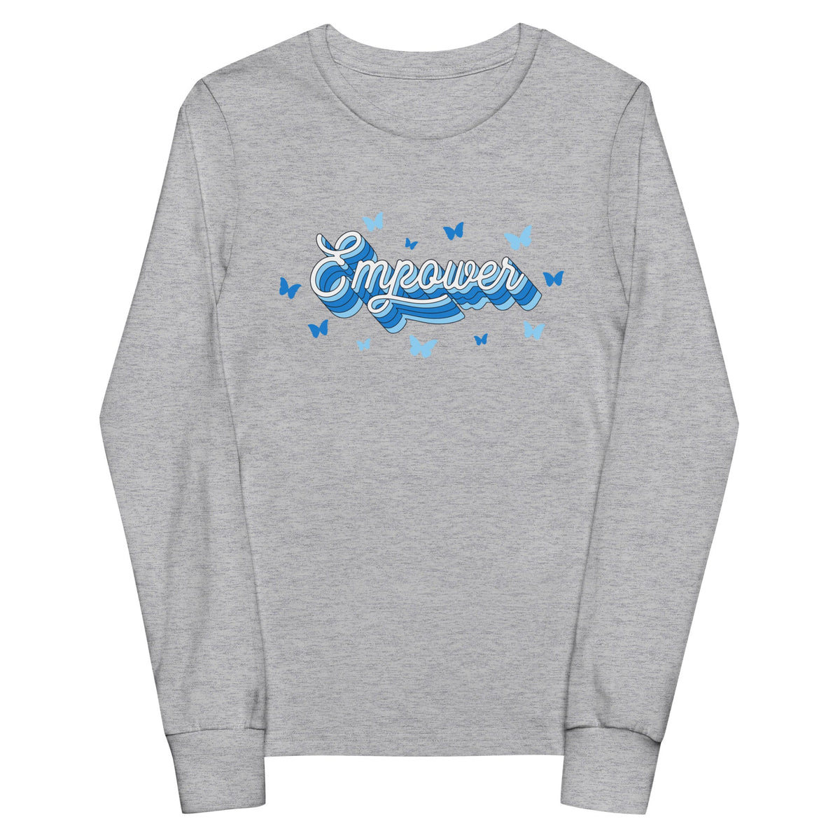 Performance | Youth Long Sleeve T-Shirt | Empower Volleyball Club | Vanguard Logo