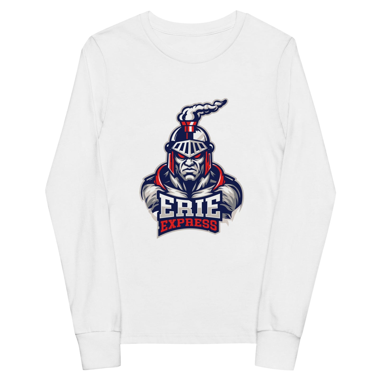 Performance | Youth Long Sleeve T-Shirt | Erie Express Football | Mascot Logo