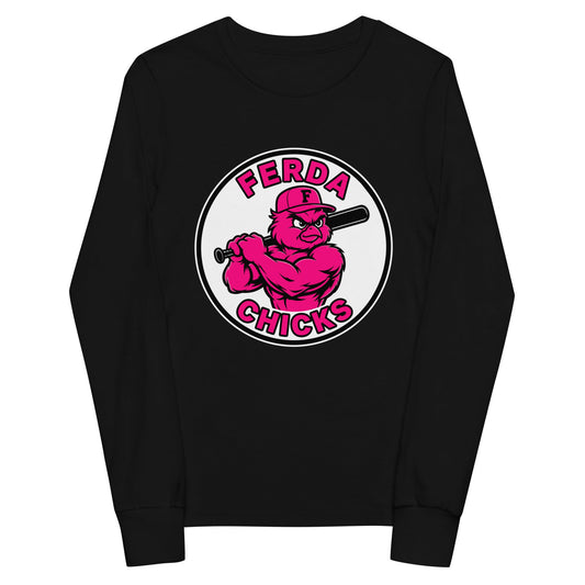 Performance | Youth Long Sleeve T-Shirt | FerDa Chicks | Badge Logo