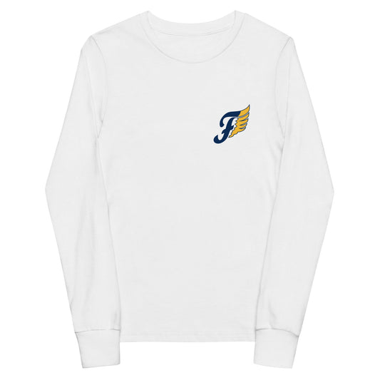Performance | Youth Long Sleeve T-Shirt | Fluvanna Youth Football and Cheer | Crest Logo