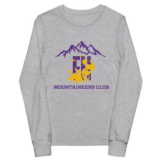 Performance | Youth Long Sleeve T-Shirt | Friday Harbor High School Mountaineers Club | Mountaineers Logo