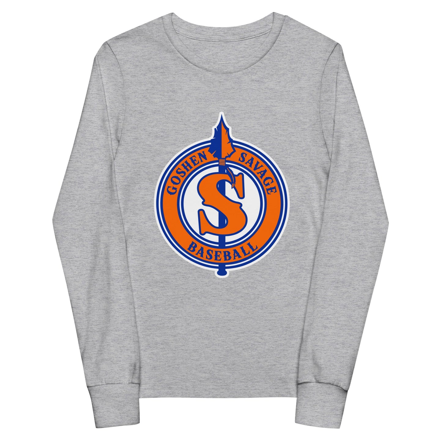 Performance | Youth Long Sleeve T-Shirt | Goshen Savage Baseball | Badge Logo