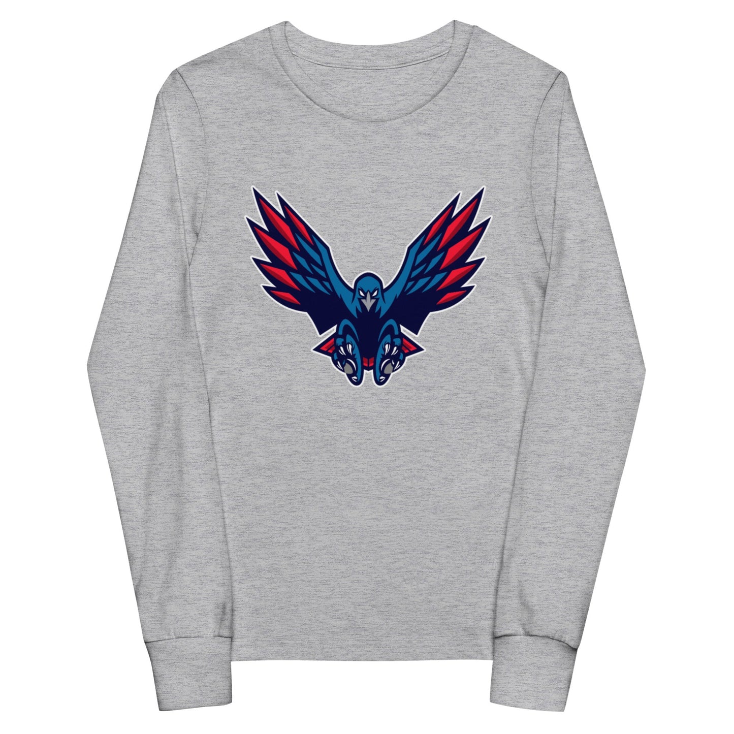 Performance | Youth Long Sleeve T-Shirt | HSE | Vortex Raptor Mascot Logo