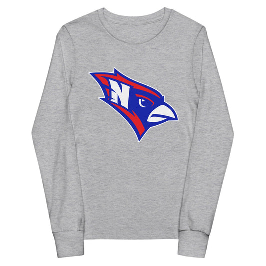 Performance | Youth Long Sleeve T-Shirt | Hunter | Mascot Logo