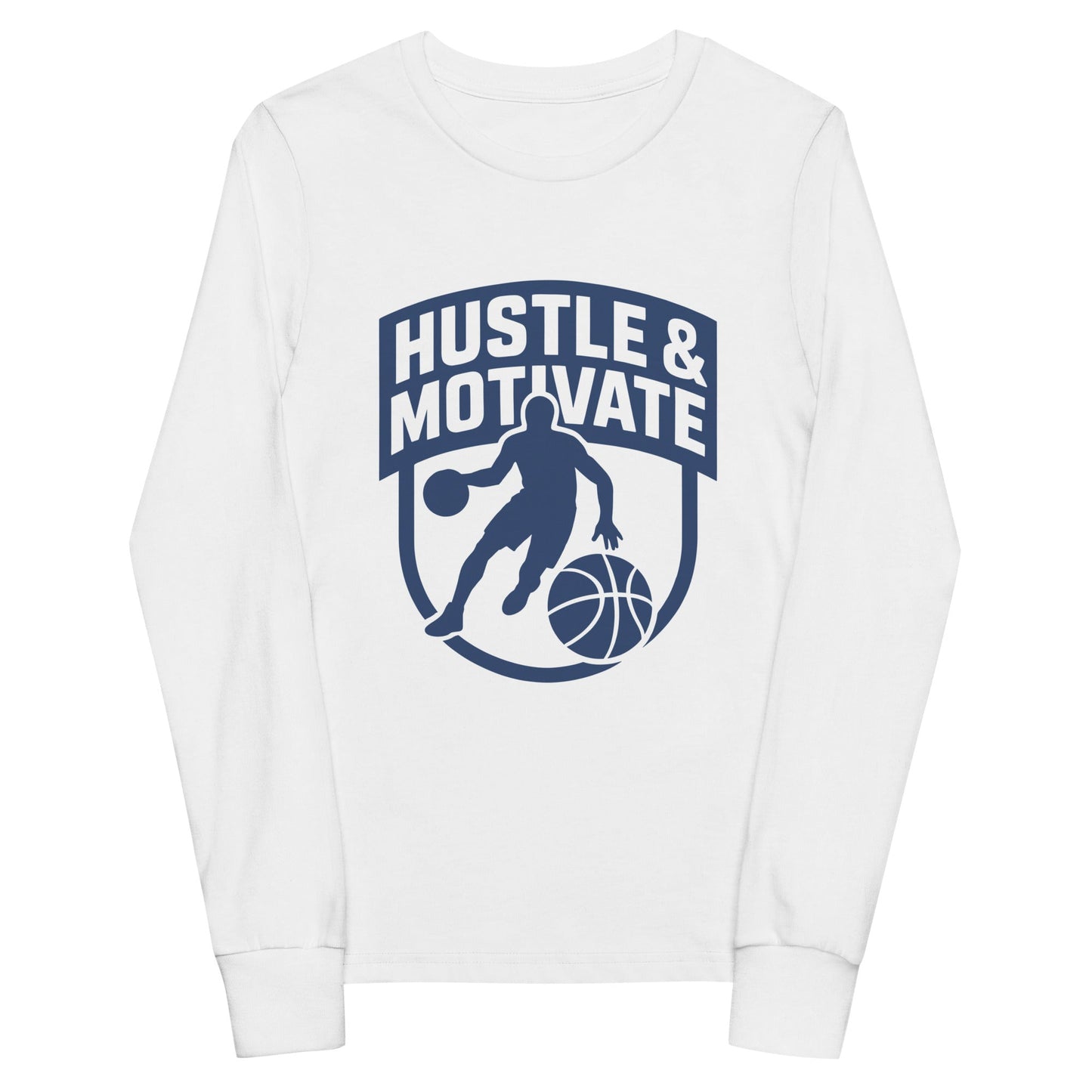 Performance | Youth Long Sleeve T-Shirt | Hustle and Motivate Basketball