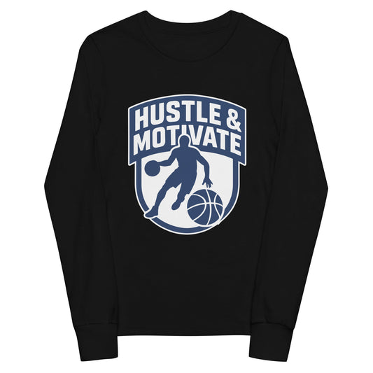 Performance | Youth Long Sleeve T-Shirt | Hustle and Motivate Basketball