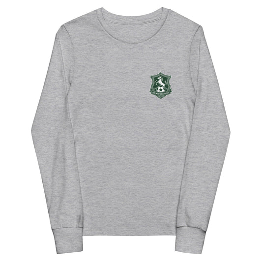 Performance | Youth Long Sleeve T-Shirt | JFK Memorial Lady Mustang Soccer | Pocket Logo