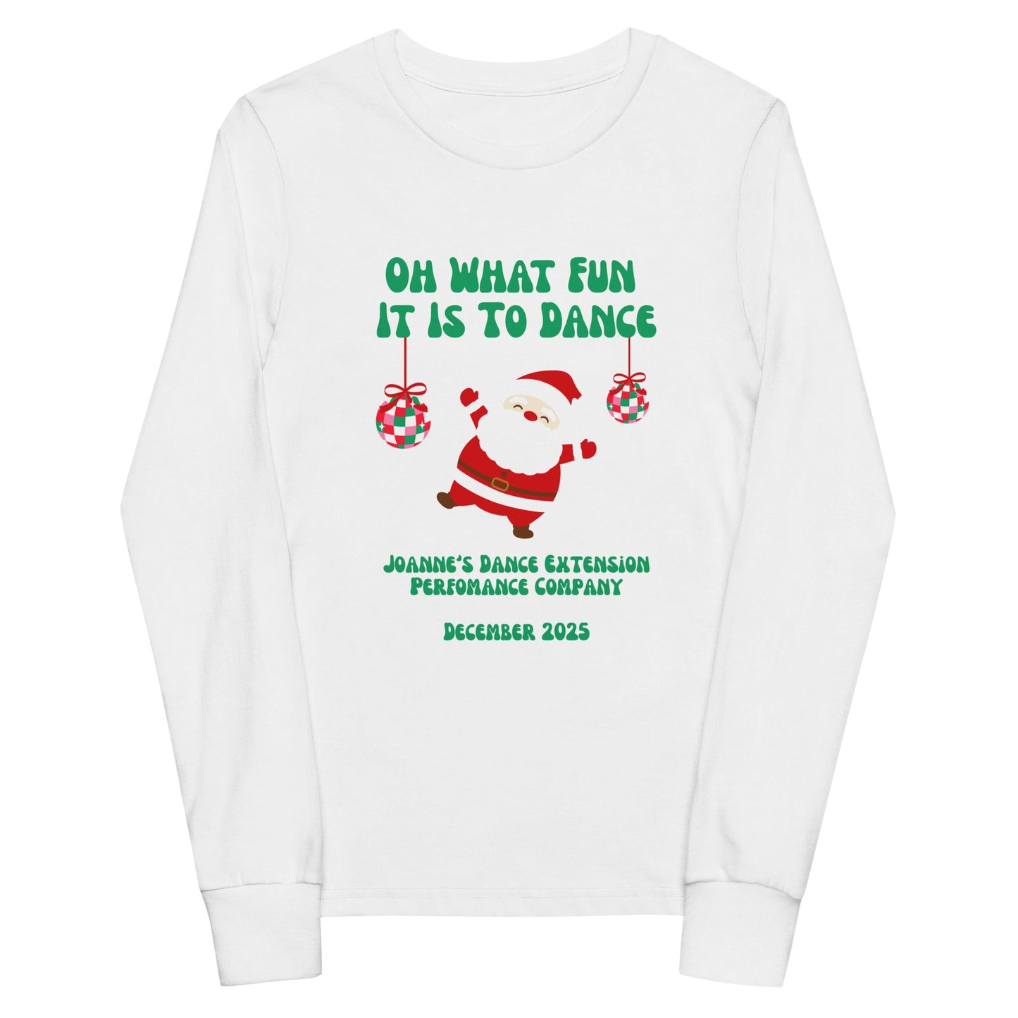 Performance | Youth Long Sleeve T-Shirt | Joanne's Dance Extension