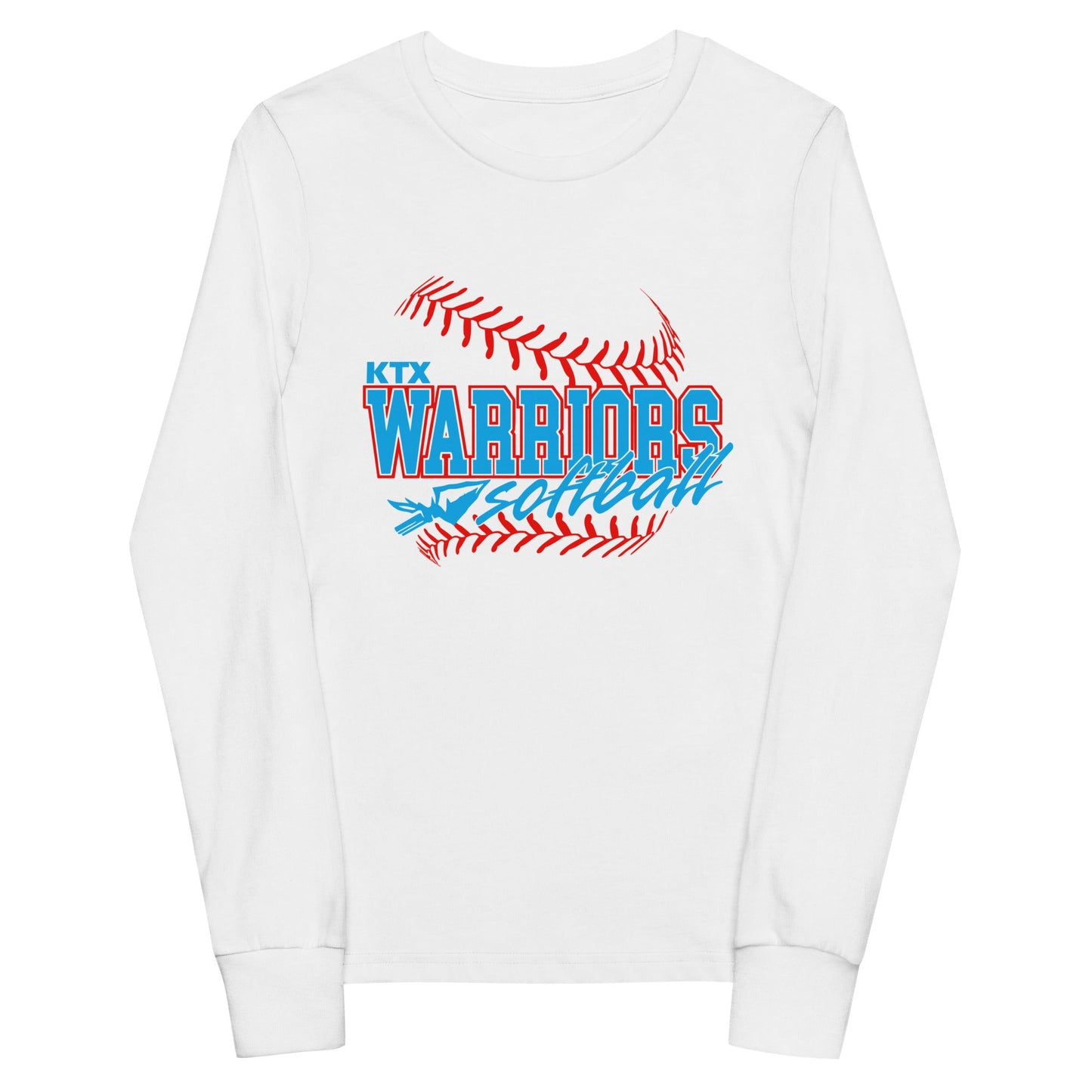 Performance | Youth Long Sleeve T-Shirt | KTX Warriors | Softball Logo